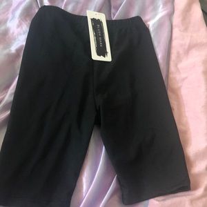 Black biker shorts